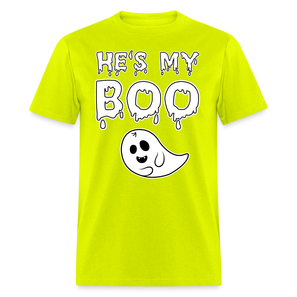 He's My Boo - safety green