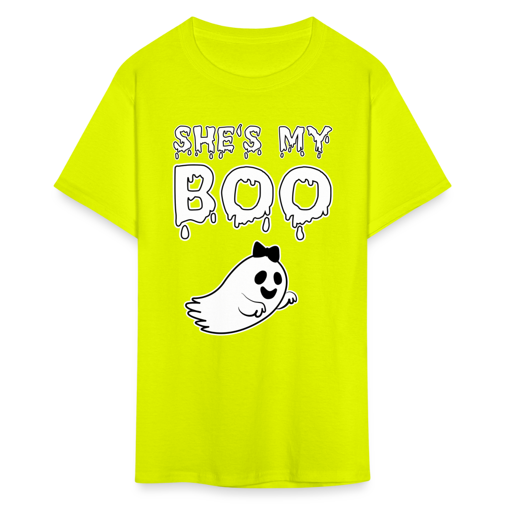 She Is My Boo - safety green