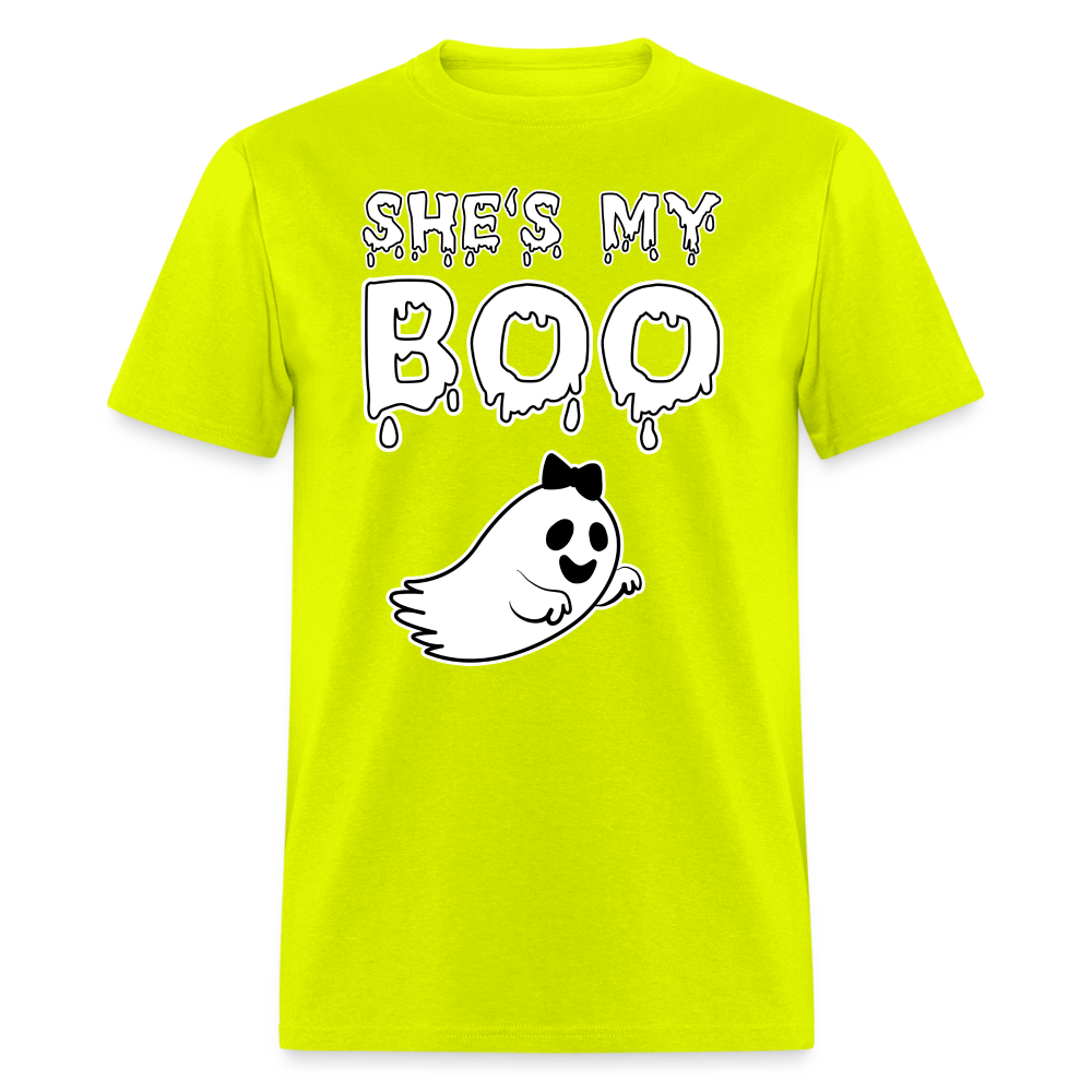 She Is My Boo - safety green